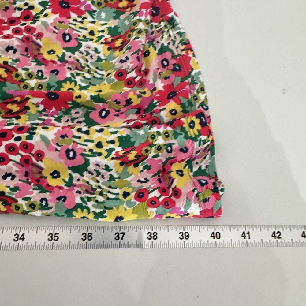 Boden Ditsy Floral Amelie Jersey Dress US 8R Pink Yellow Summer Work Travel Soft - Picture 9 of 11